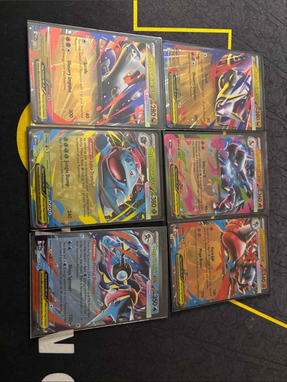 Pokémon TCG Full Art EX Rare Holo Card Lot - Bright Multicolor
